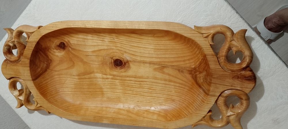 Астау ет табақ өрнектелген