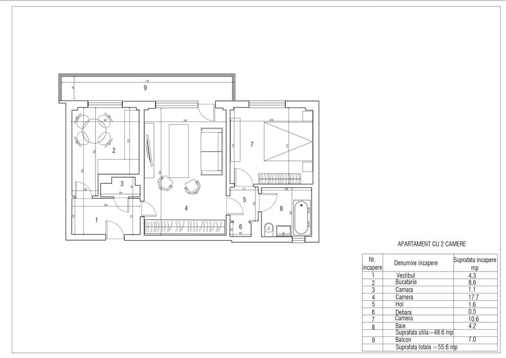 2 camere, Dima Cristescu, Iancului, renovat la cheie