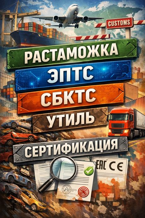 Растаможка, сбктс, эптс, утиль