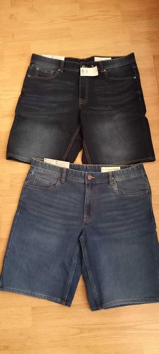 Bermude barbati blugi 54/XXL,noi cu eticheta