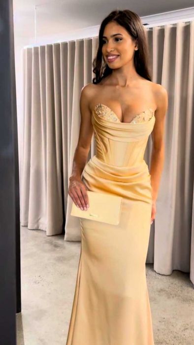 Rochie superbă, aurie, mărimea XS