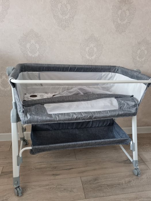 Манеж детский серый