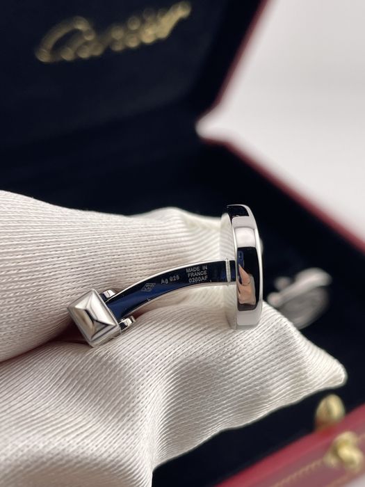 Серебряные Запонки  Cartier