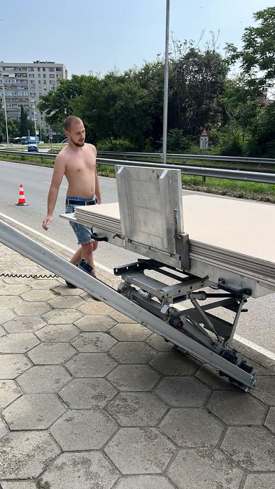 Мобилен асансьор.Хаспел под наем