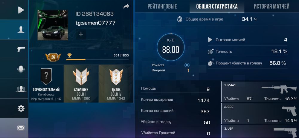 Стандофф Аккаунт