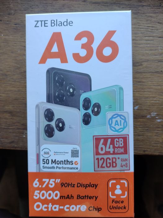 Телефон ZTE Blade a36 новы1