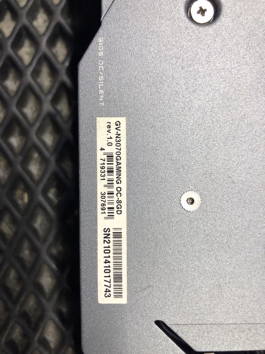 RTX 3070  gigabyte