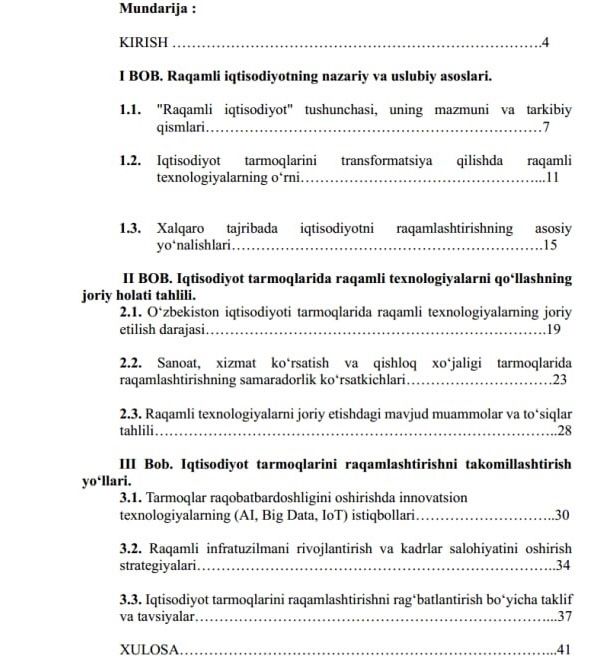 Kurs ishi yozib beraman | 100% original | Tez va ishonchli