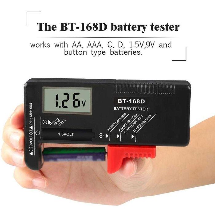 Tester Digital Universal volaj baterii.  Sii care este buna, Nou!