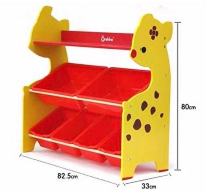 дървен MDF стелаж за играчки / етажерки и органайзери за играчки