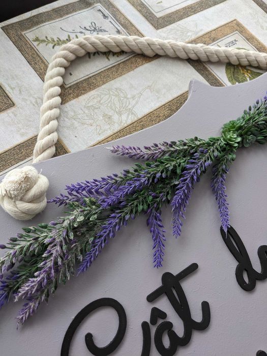 Tablou verset din Biblie 60/40 Lavanda - Cat despre mine eu