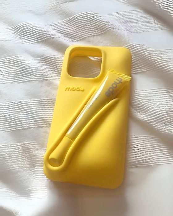 Rhode жълт калъф + гланц Lemontini Rhode case + Lip gloss Лимитиран