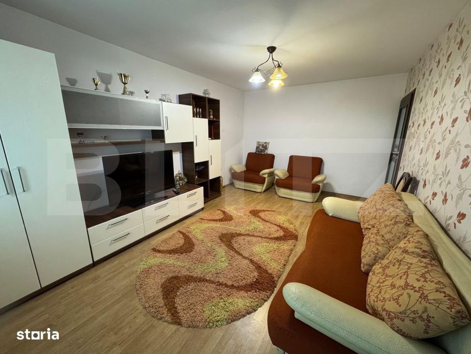 Apartament de inchiriat 2 camere, 50 mp, decomandat, centrala proprie,