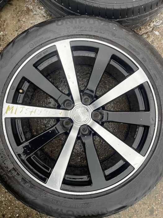 Set jante aliaj R18 5x114,3 cu anvelope de vara 225 55 R18 Uniroyal