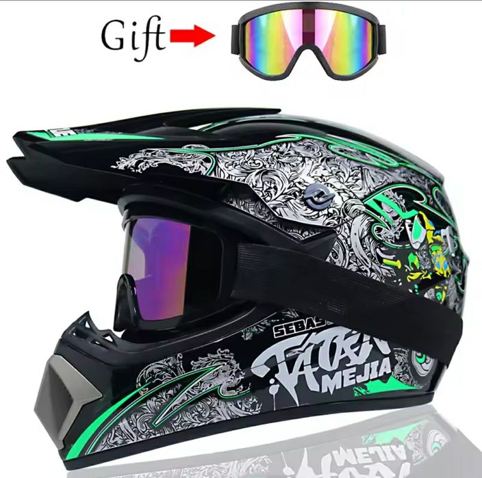 Casca Moto Marimi Copii si adulți Casca Moto Cross Enduro Atv Bicicleta Trotineta Off Road