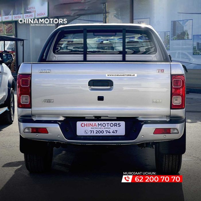 Jac T8 Pickup  Xorazm Jac Motors  avtosalonimizda sotuvda tayyor