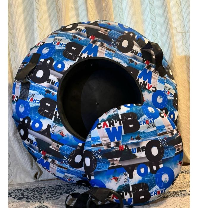 Тюбинг 100 см внизу пластик