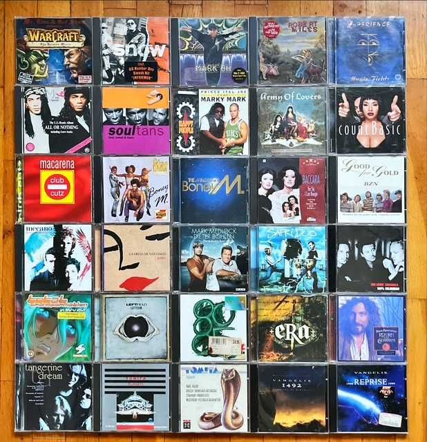 Lot CD orig. pop&electro: Snow, Boney M., BZN, Vangelis, One Direction