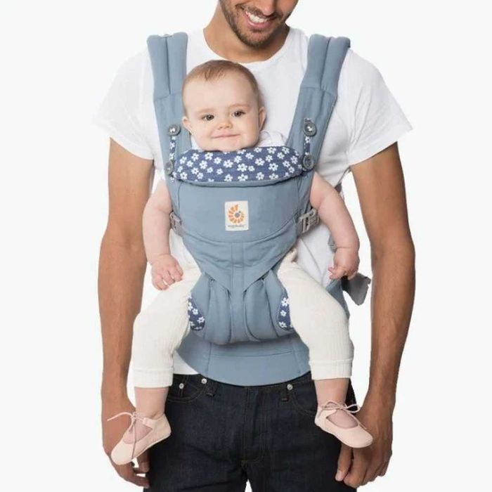 Marsupiu Ham Omni 360 Ergobaby Blue, pana la 20 kg - Stare foarte buna