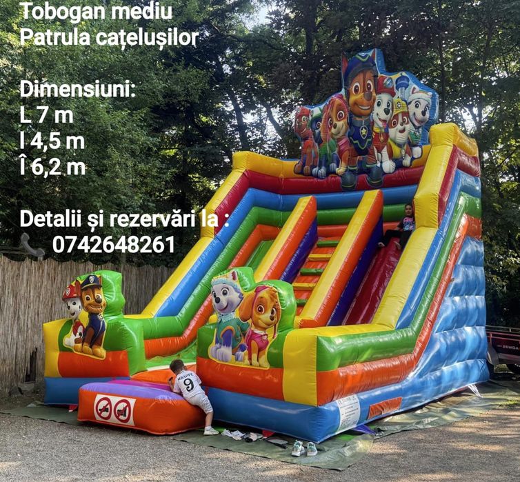 Tobogane gonflabile de închiriat