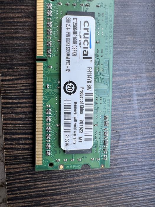 Озу 2 плашки для ноутбука ddr3 по 2gb