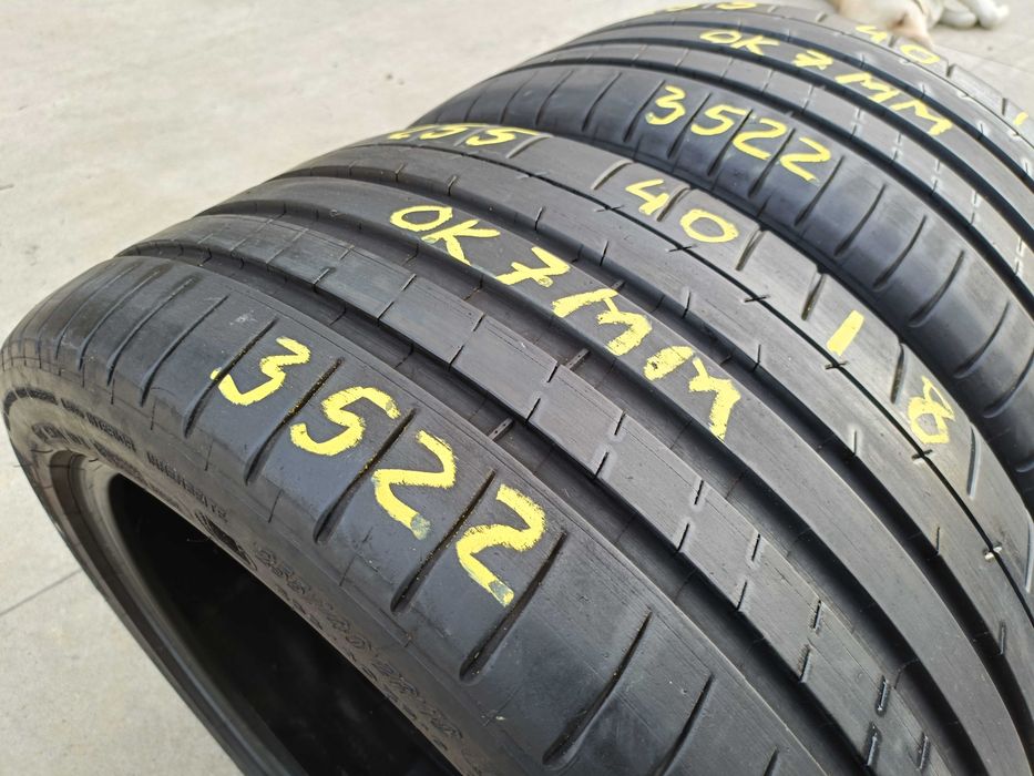 Doua anvelope vara 255 40 18 michelin pilot super sport profil de 7 mm