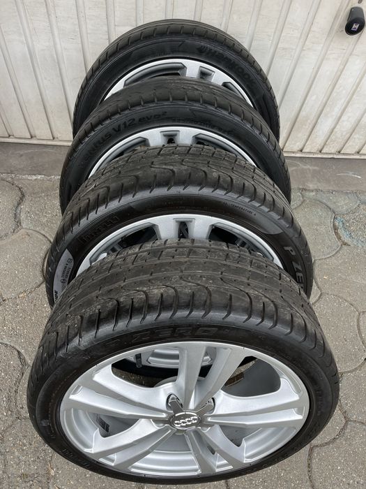 Jante aliaj 5x112mm, anvelope vara 225/40 R18 Audi A3, Vw, Seat, Skoda