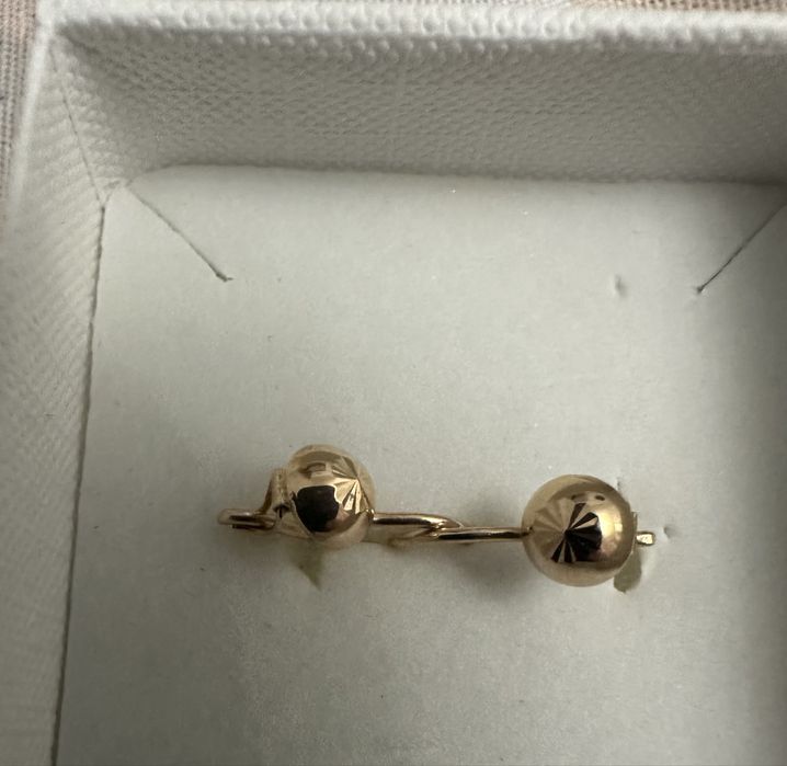 Золотые серьги детские