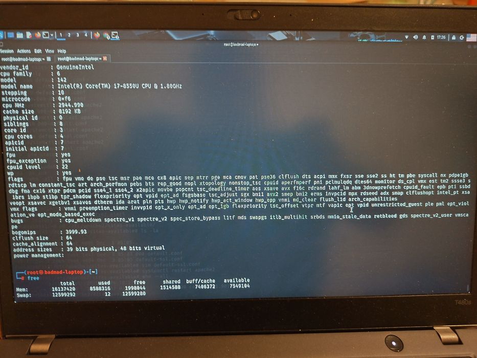 Lenovo Thinkpad T480s