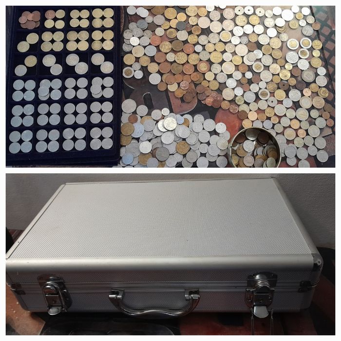 550 mnde vechi  peste 15 Țări plus geanta aluminiu ptr monede cadou