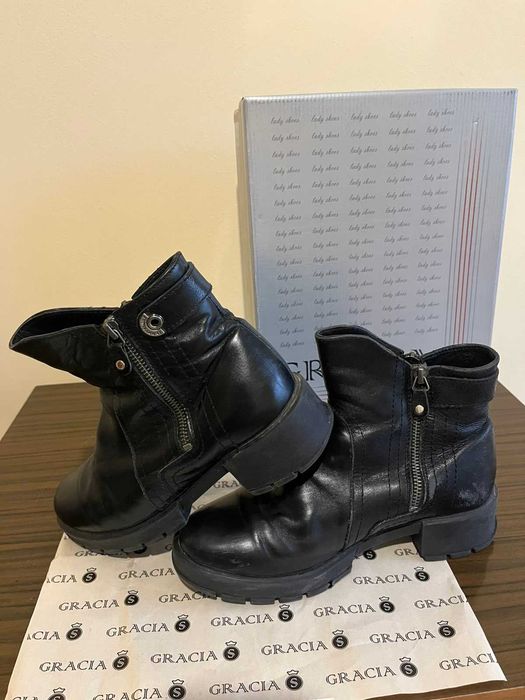 Дамски ботуши естествена кожа  GRACIA номер  38