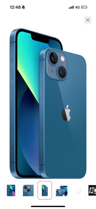 iPhone 13, 128 GB, синий