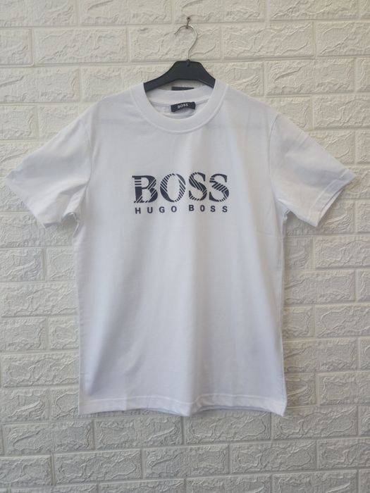 Мъжки тениски Boss тъмносиня Черна и бяла S, M, L и XL