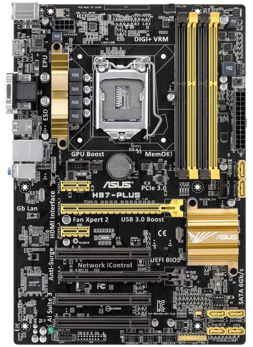 Дъно Дънна платка ASUS H87-PLUS 1150 до 32gb DDR3