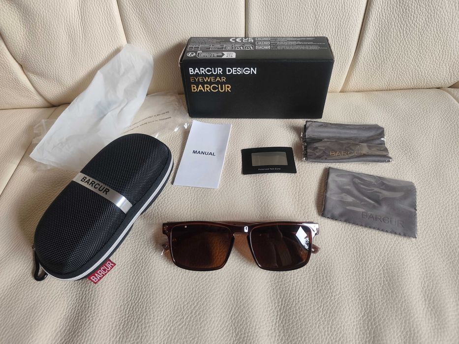 BARCUR дървени слънчеви очила унисекс