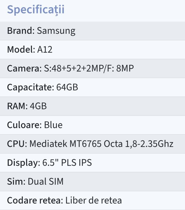 Samsung Galaxy A12