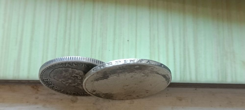 Două monede argint Romania