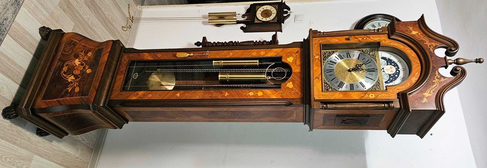 Ceas de podea cu pendul si 3 greutati Hermle