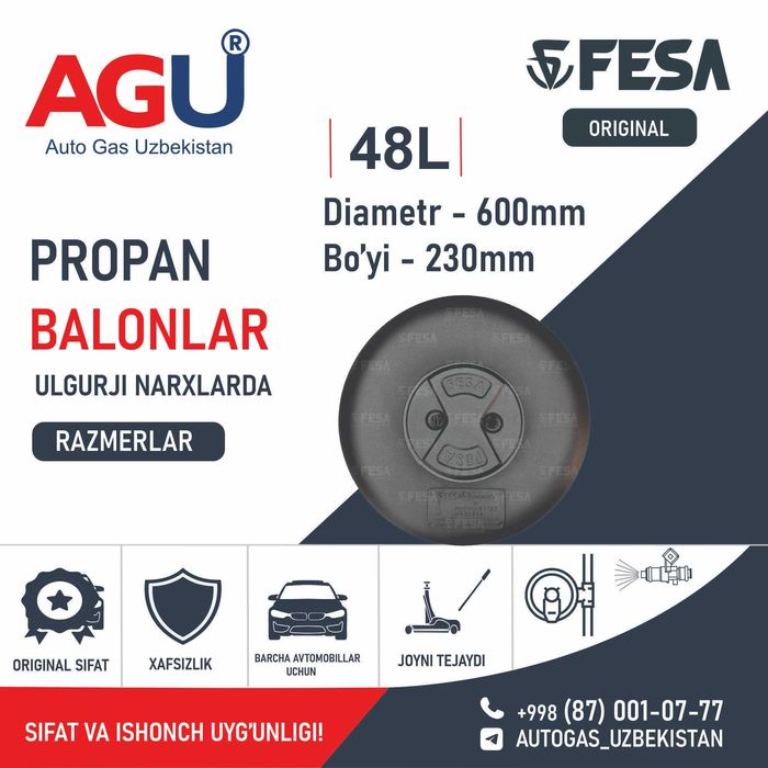 AGU Metan va Propan Balonlar