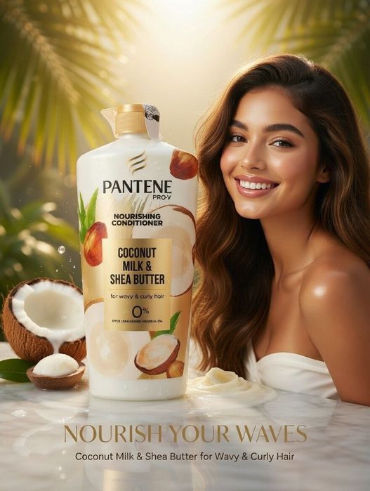 Питательный шампунь  Pantene Pro-V Nourishing Shampoo, Coconut Milk &