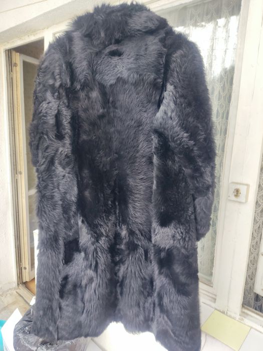 Дамско кожено палто от естествен косъм кожух норка , визон