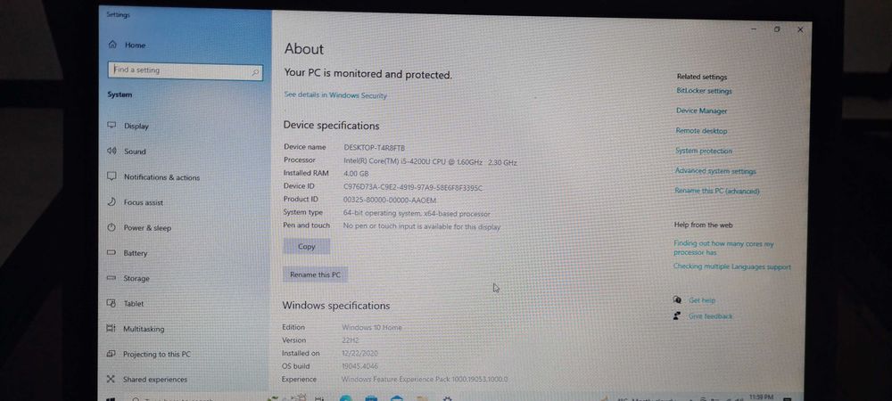 Laptop dell e5440 4gb ram 500hdd