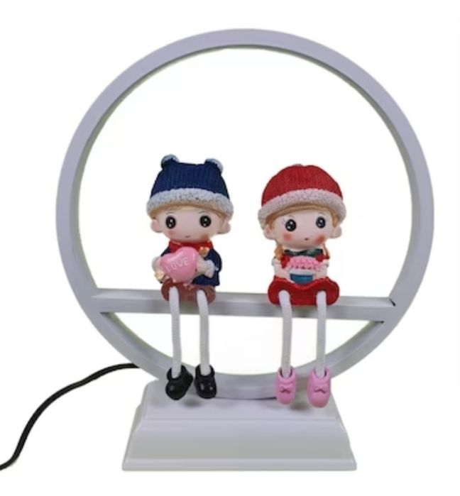 Veioze noi cu leduri si 2 figurine, 25.5x8.5x29