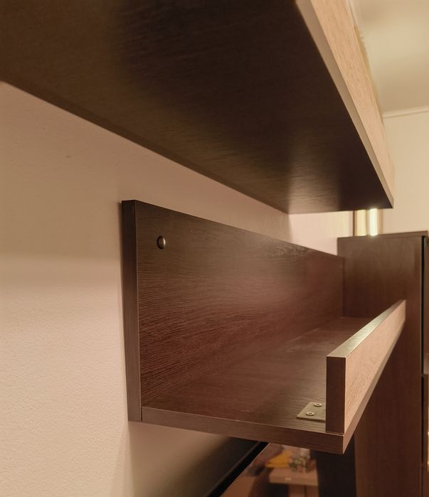 Vitrine si etajere  living sonoma+wenge