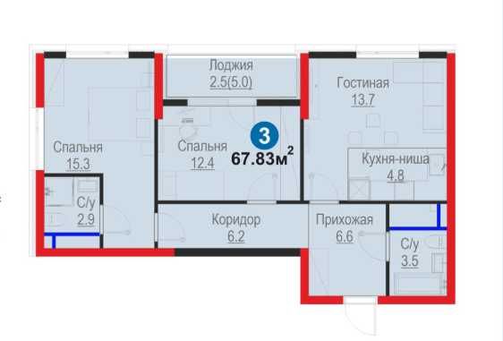 3-КОМНАТНАЯ 68м/кв | ИПОТЕКА | ПЕРВЫЙ ВЗНО-11 600у.е| КЛЮЧИ 1 КВ. 2027