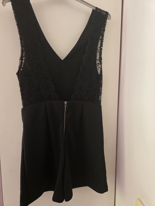 Черен къс гащеризон