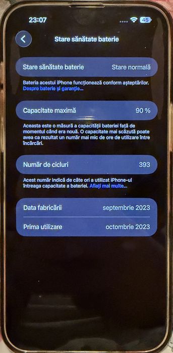 iPhone 15 Pro Max 1TB Blue Titanium – 90% baterie