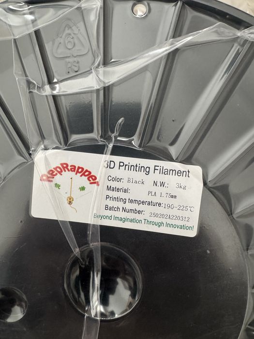 Филамент за 3D принтер 1.75мм 3кг черно