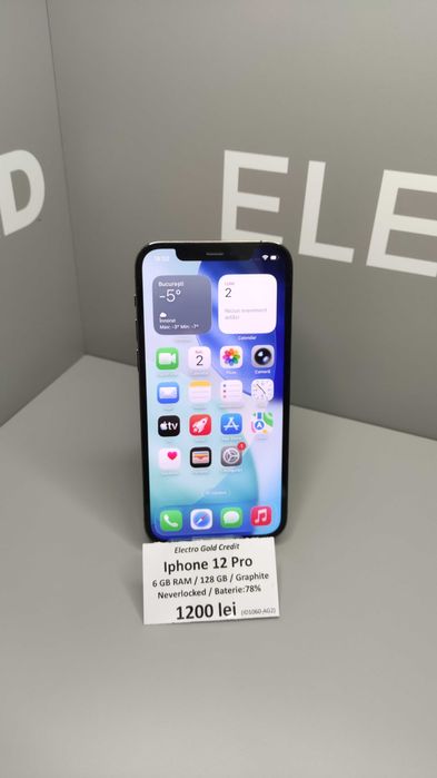 Iphone 12 Pro 128GB Neverlocked/Graphite/Baterie:78% ID1060-AG2
