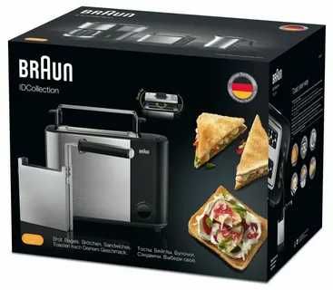 Тостер BRAUN HT1010BK завтрака для всей семьи занимало минимум времени